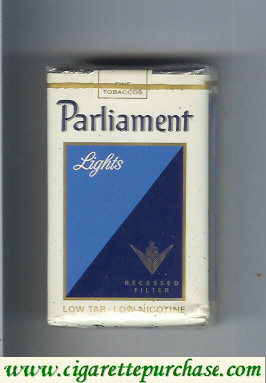 Parliament Lights Recessed Filter cigarettes soft box